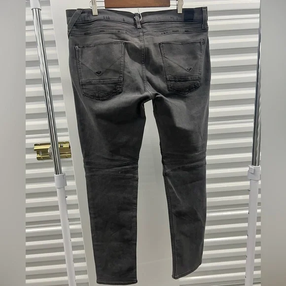 Hudson gray “The Blinder Biker” jeans size 38